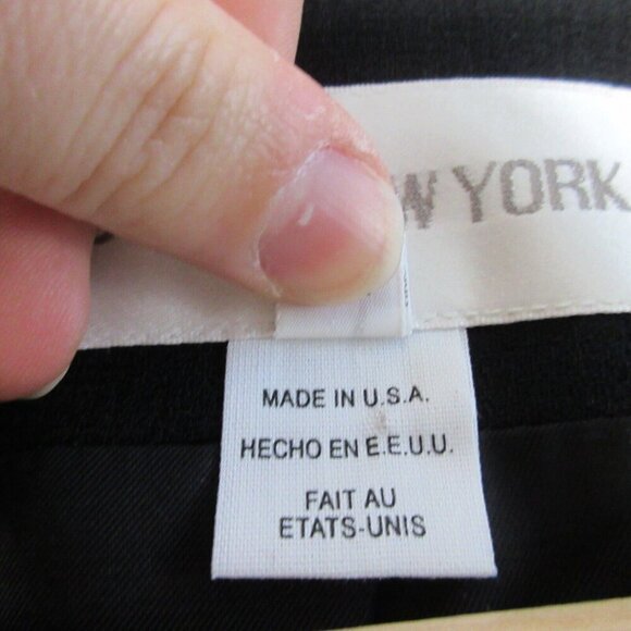 Jones New York Women's Wool Blend Blazer VTG Business Minimalist 16 Black 702 - Picture 4 of 11